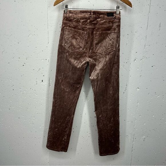 Paige Women’s size 25 Warm Suede Velvet High Waist Ankle Stretch Pants - Picture 6 of 15